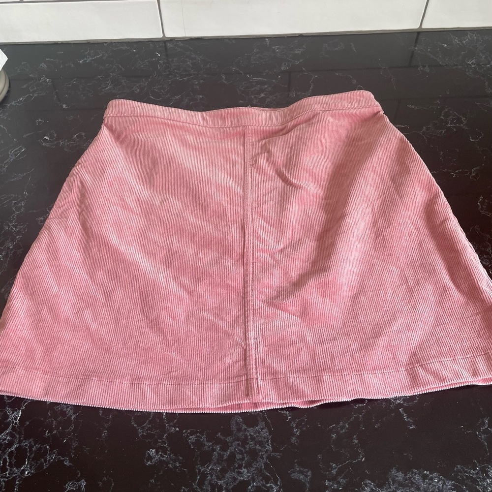 Corduroy mini skirt